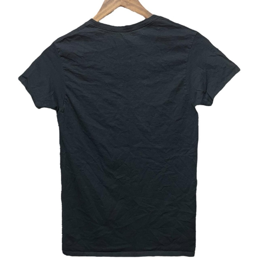 plain Blank black Fruit of the Loom short sleeve crewneck casual work T-shirt - Picture 4 of 4